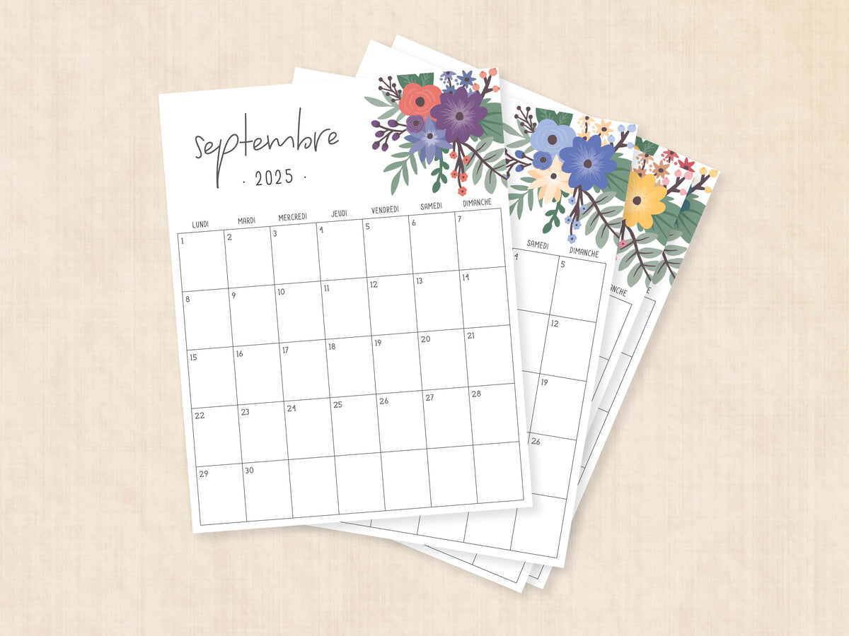 calendrier septembre 2025