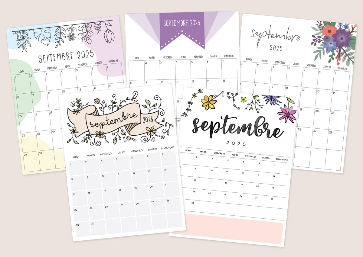 calendrier septembre 2025