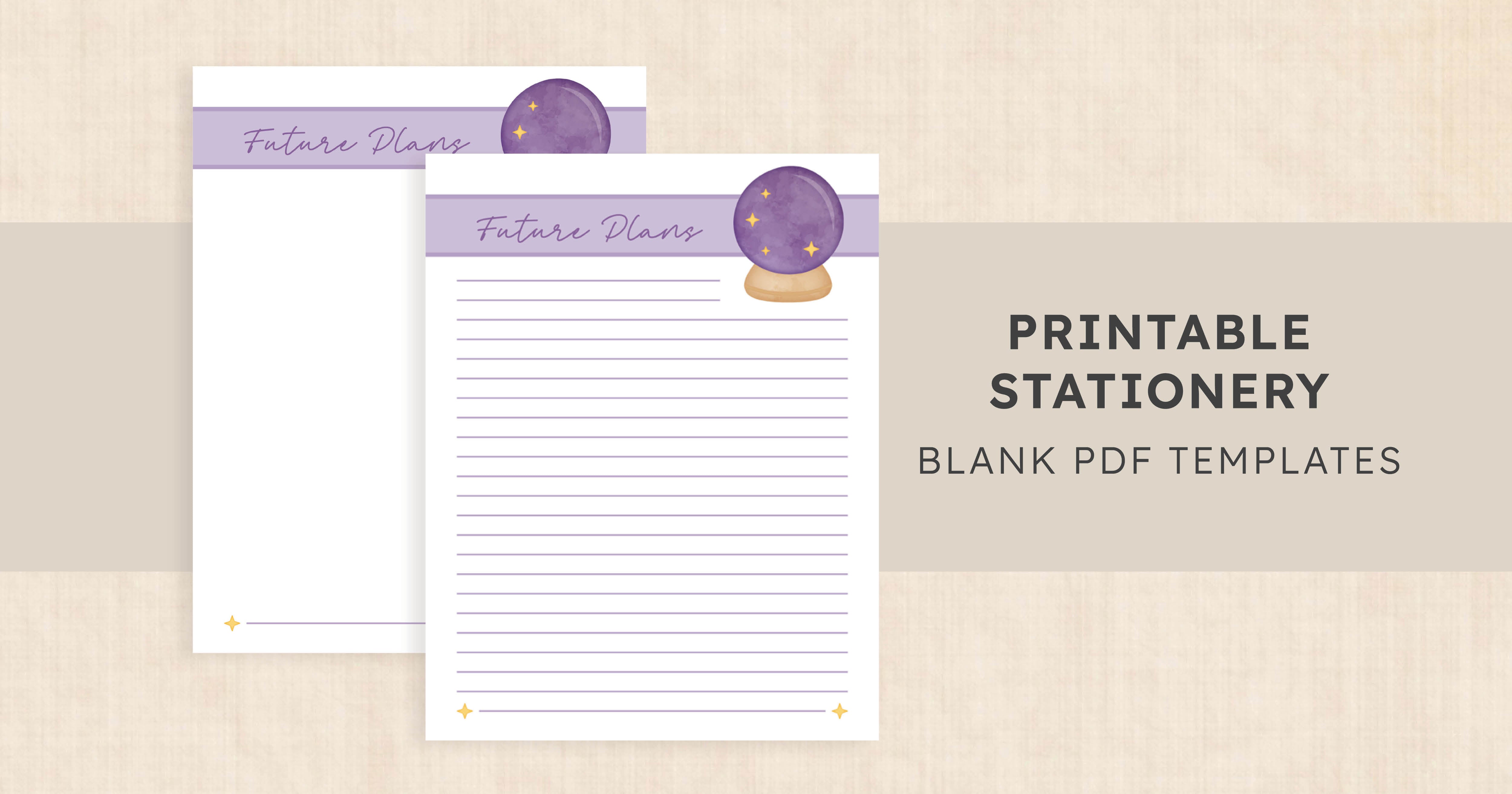Printable Stationery · Fizzy Fortune
