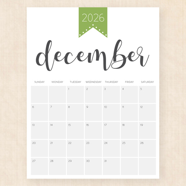 december 2026 calendar polished pride