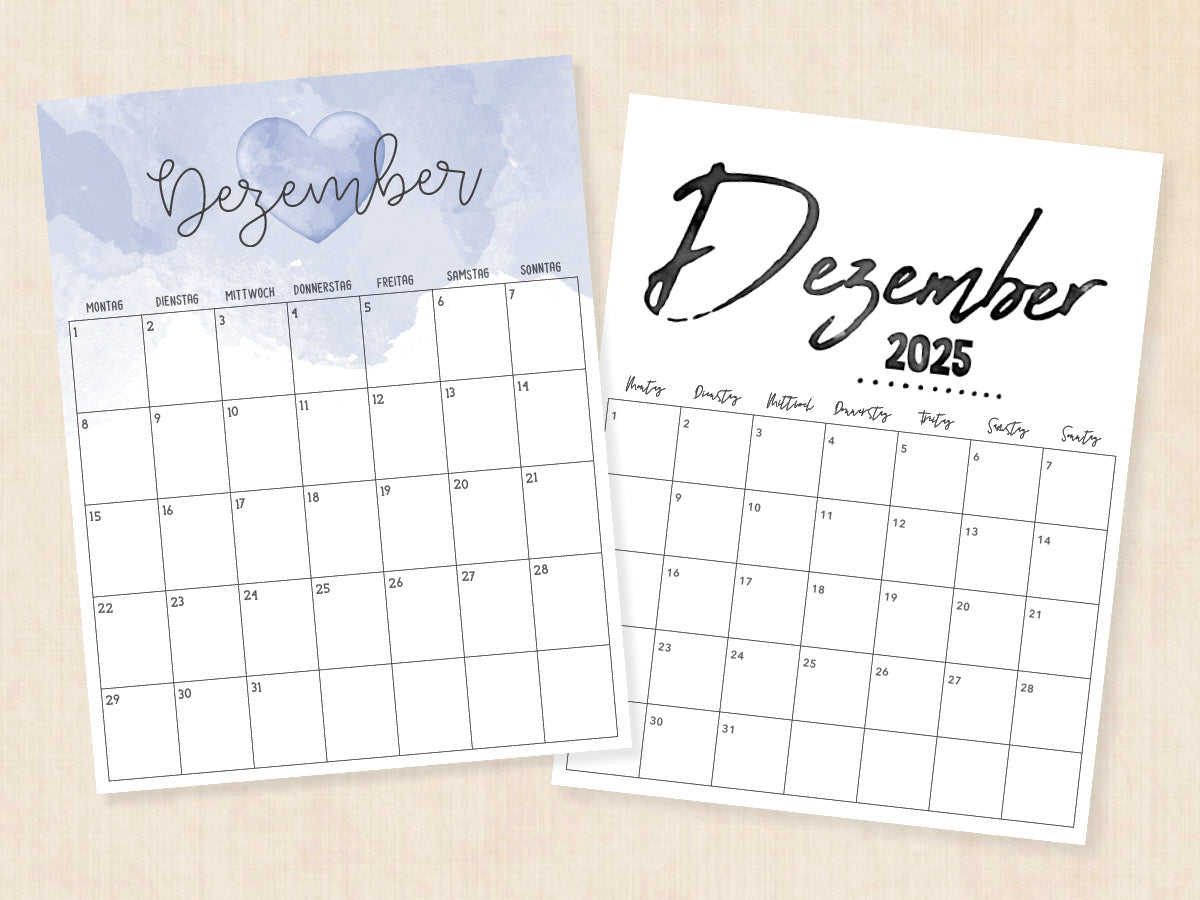 dezember 2025 kalender pdf