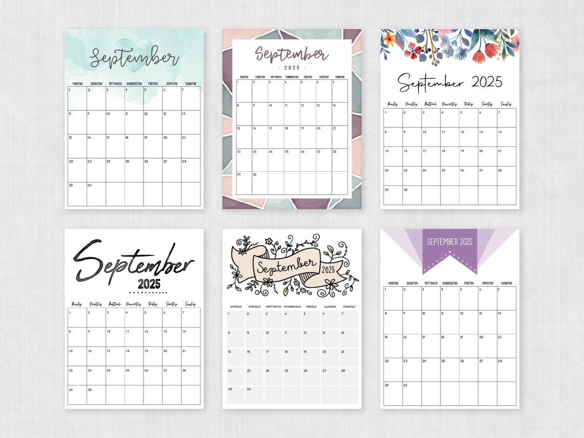 druckbarer kalender september 2025
