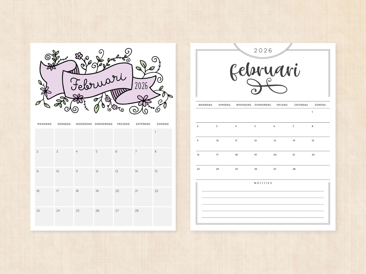 februari 2026 planner