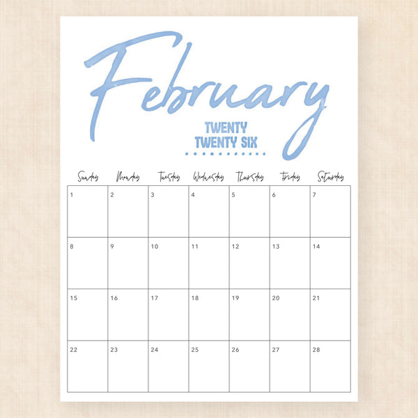 february 2026 calendar jazzy jewels
