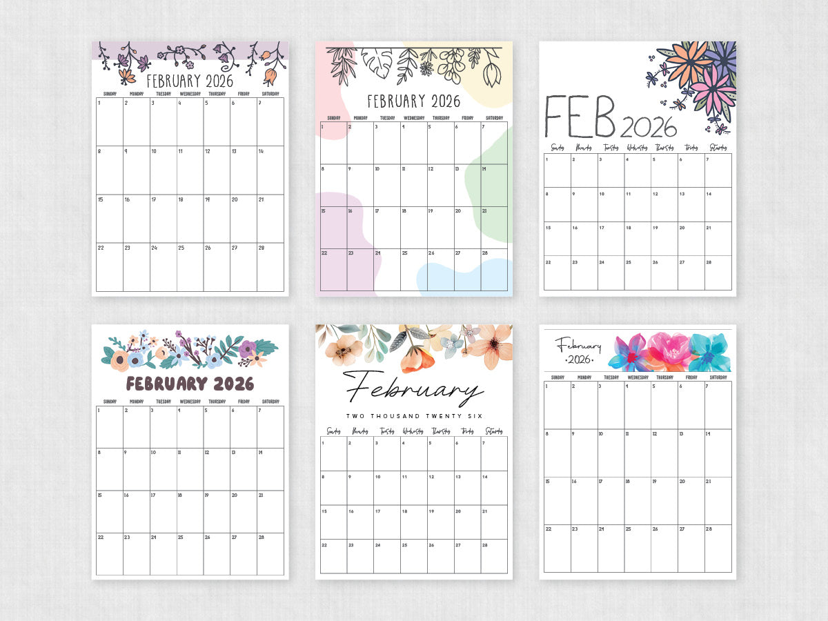 february 2026 printable calendar