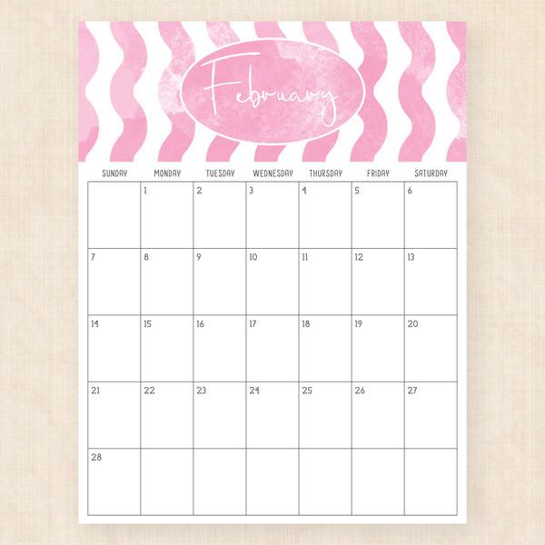february 2027 calendar pattern parade