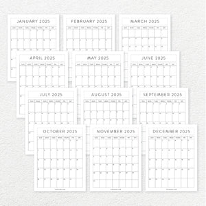 Printable 2025 Calendar