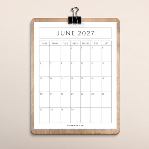 free 2027 calendar printable