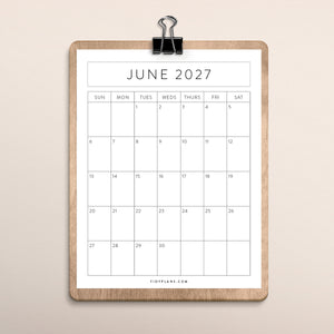 2027 calendar