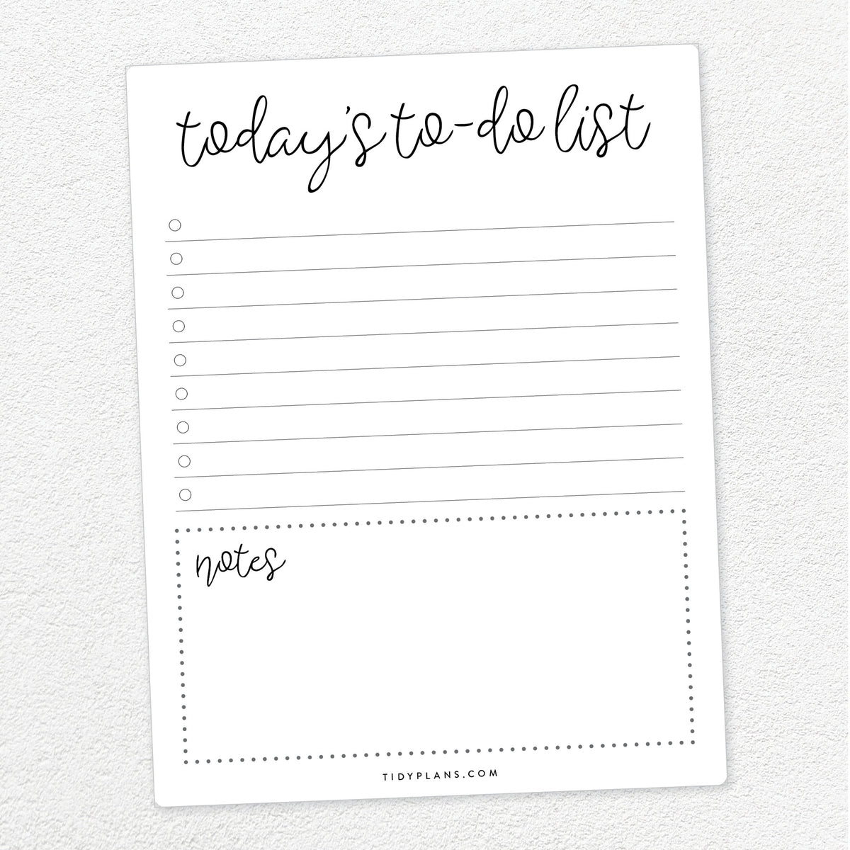 free printable to-do list