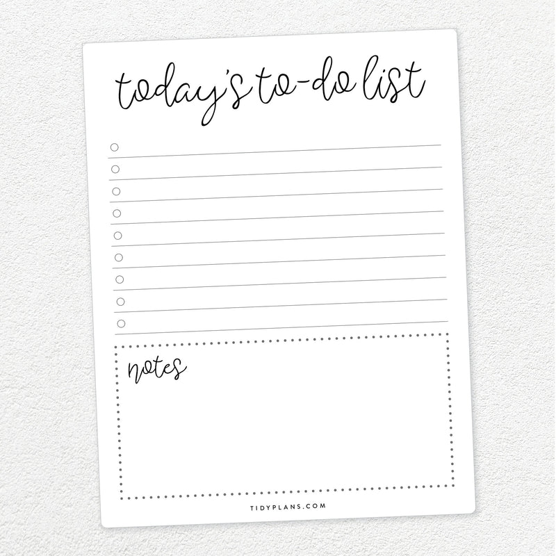 free printable to-do list