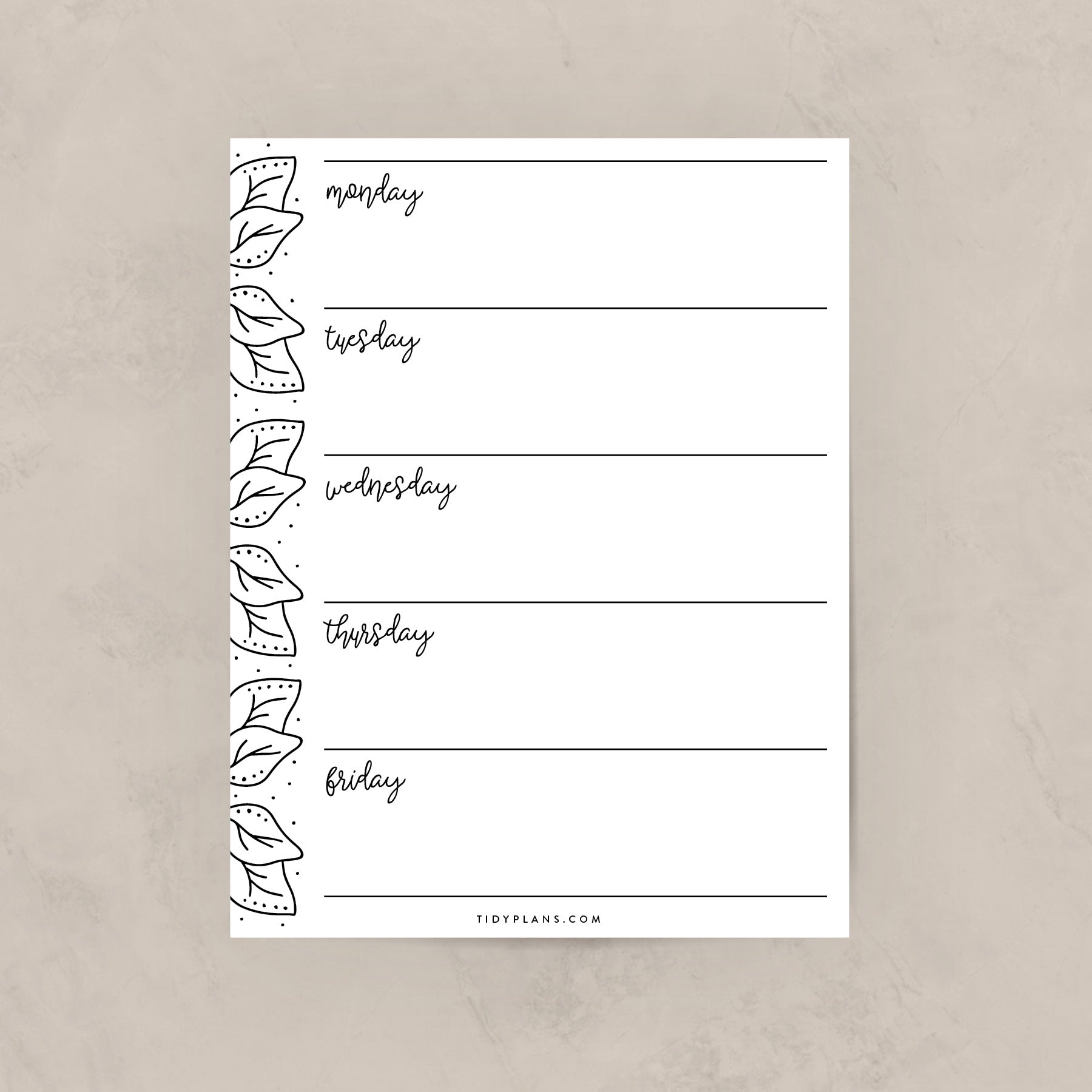 Printable Weekly Planner