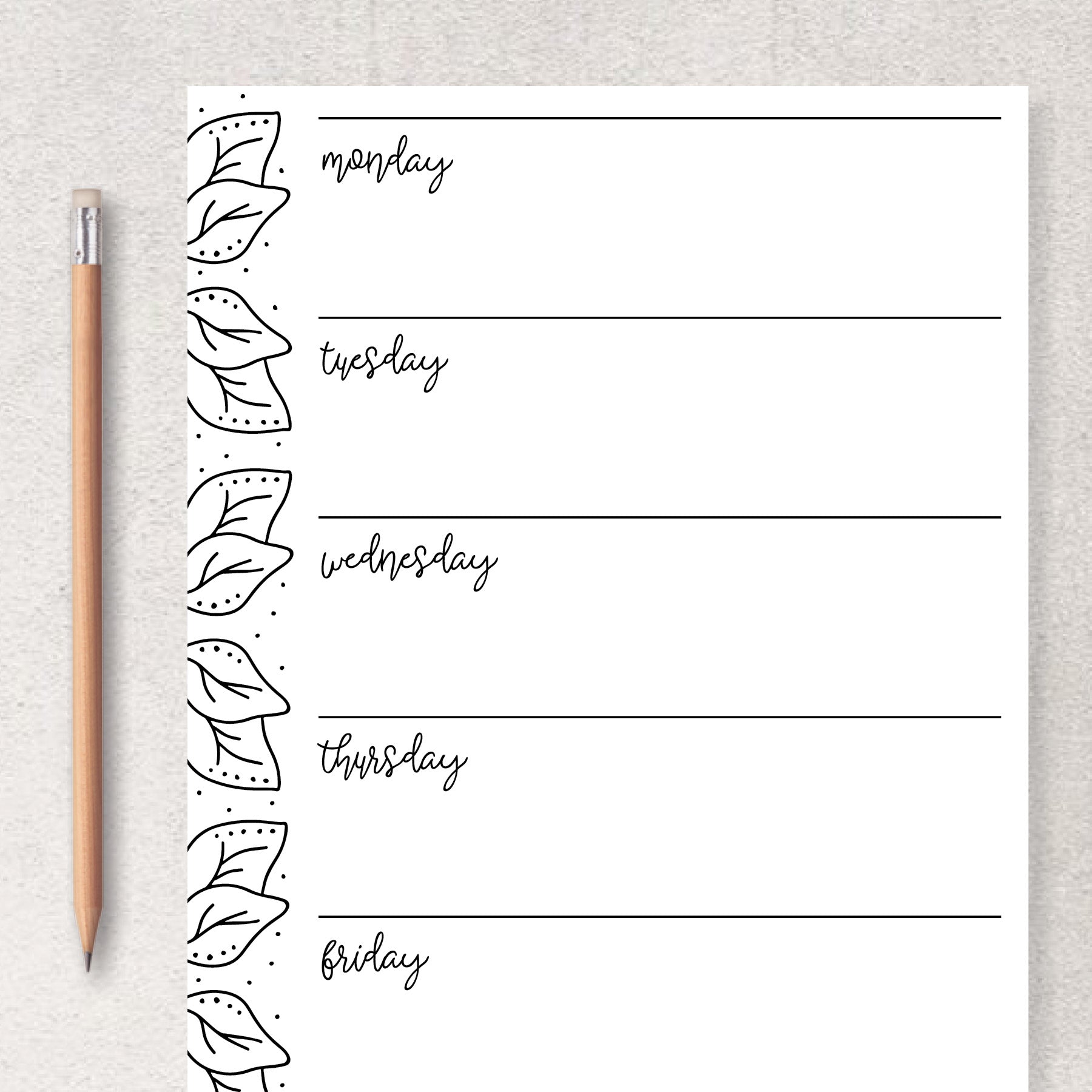 Printable Weekly Planner