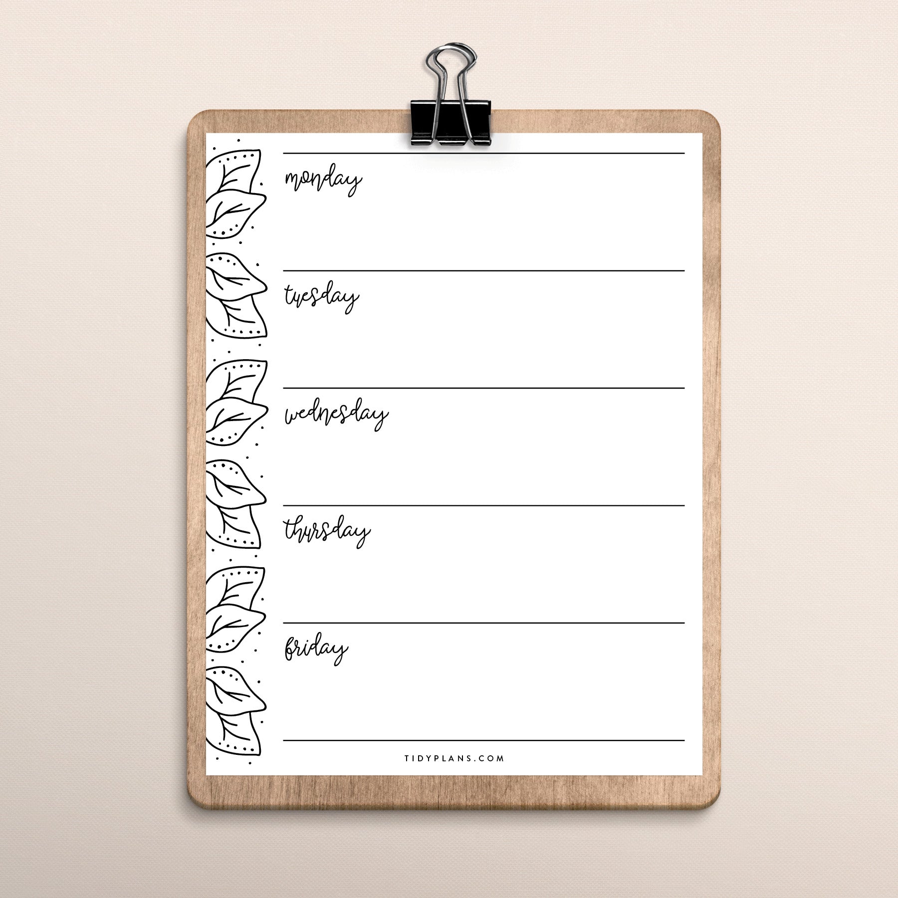 Printable Weekly Planner