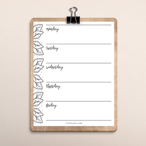 Printable Weekly Planner