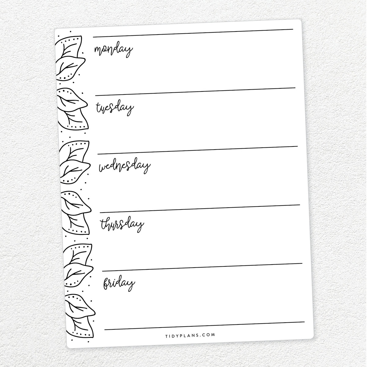 Printable Weekly Planner
