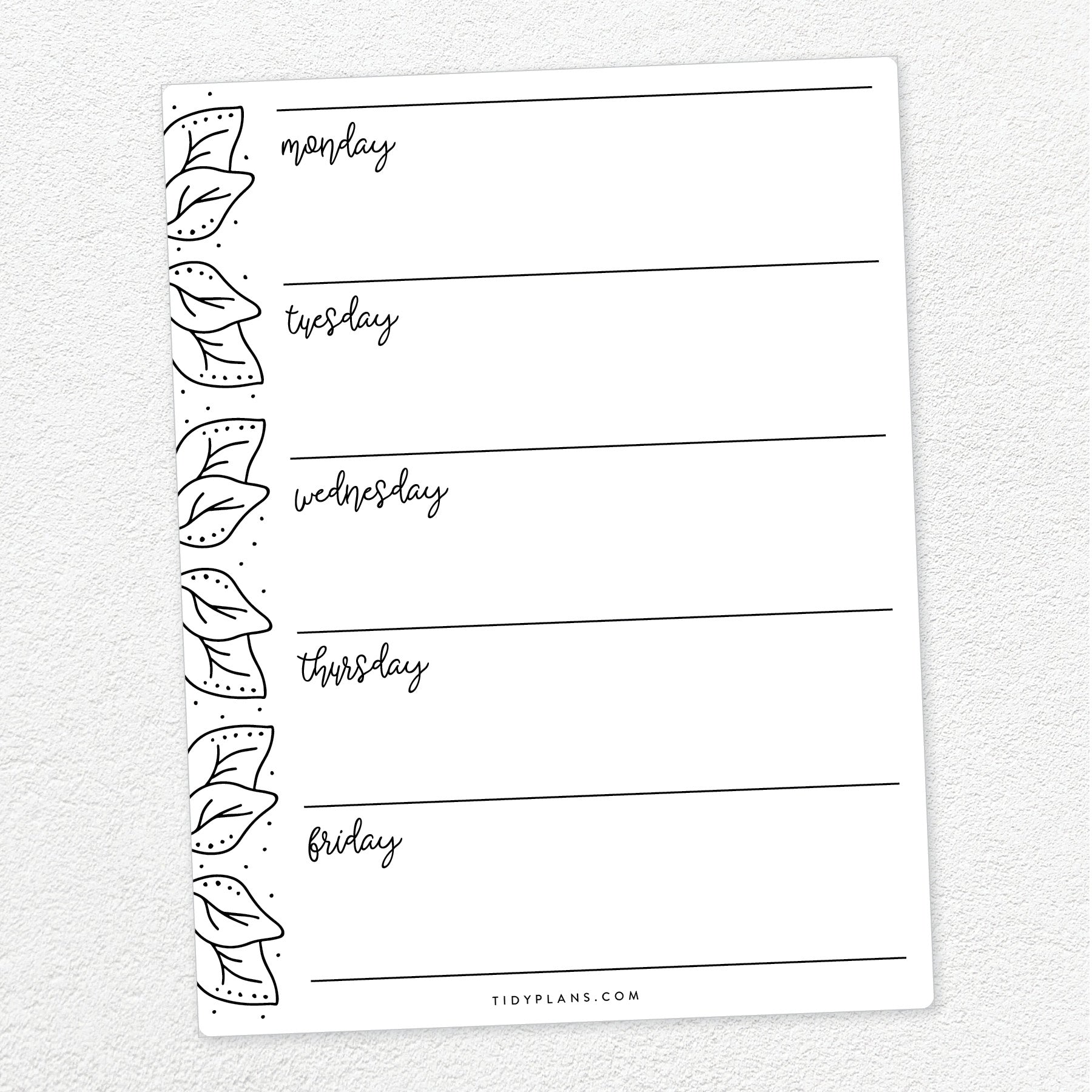 Printable Weekly Planner