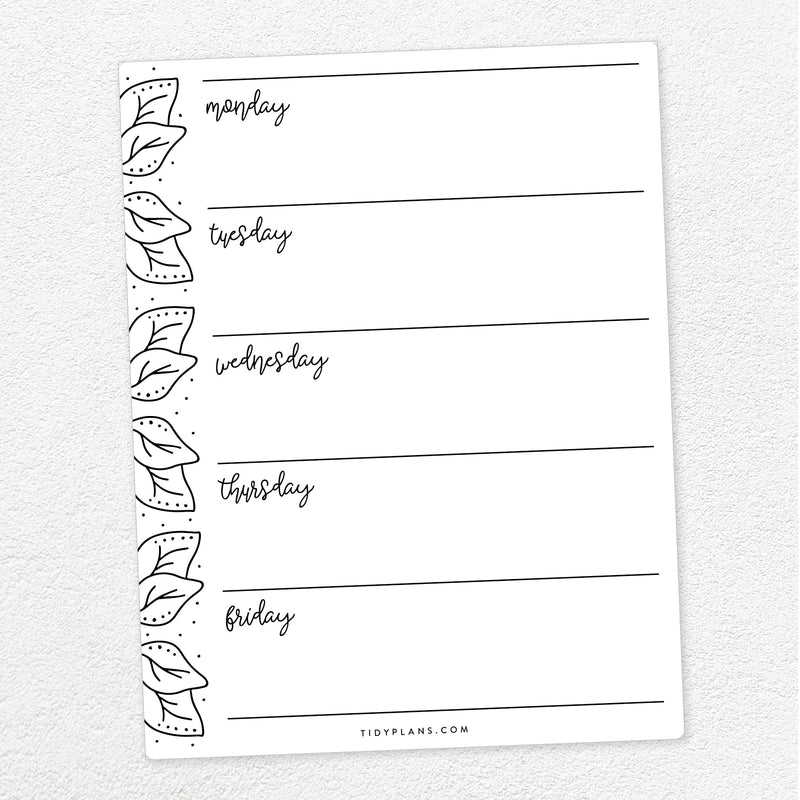 Printable Weekly Planner