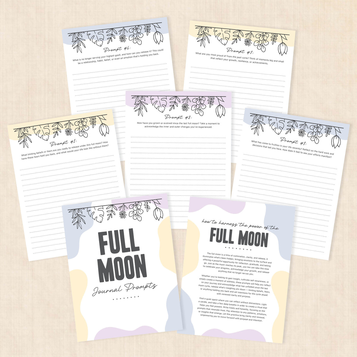 full moon journal prompts