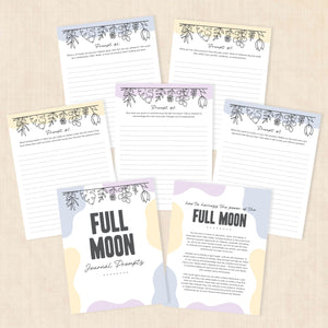 full moon journal prompts