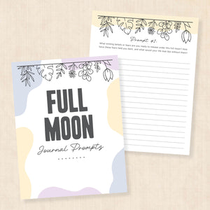 full moon journal prompts