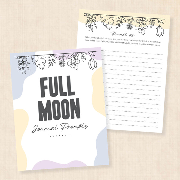 full moon journal prompts