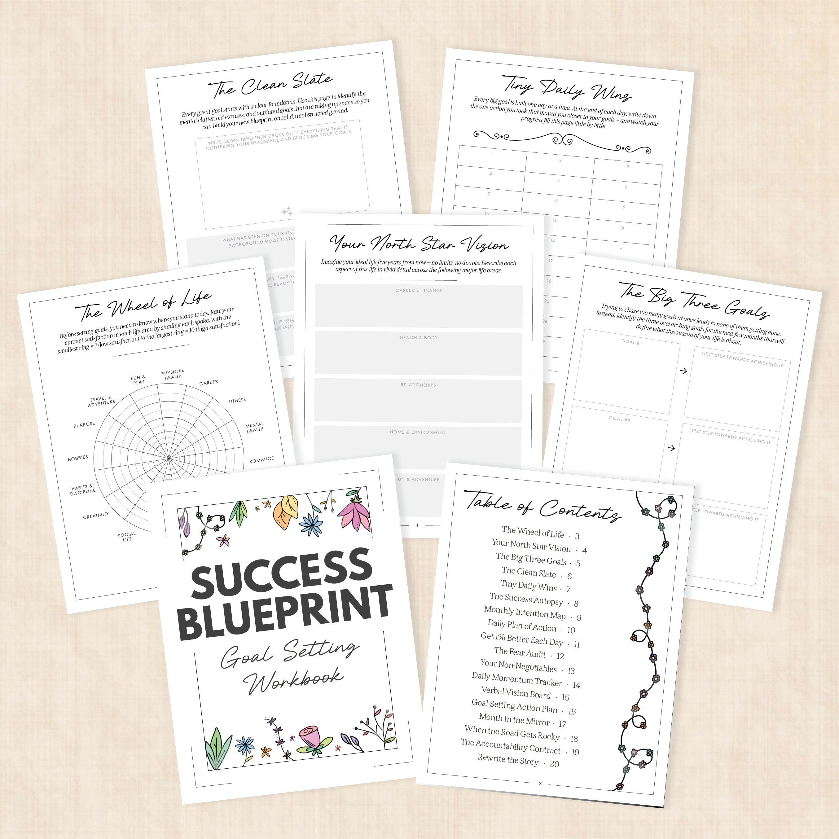 Success Blueprint: Goal Setting PDF Workbook
