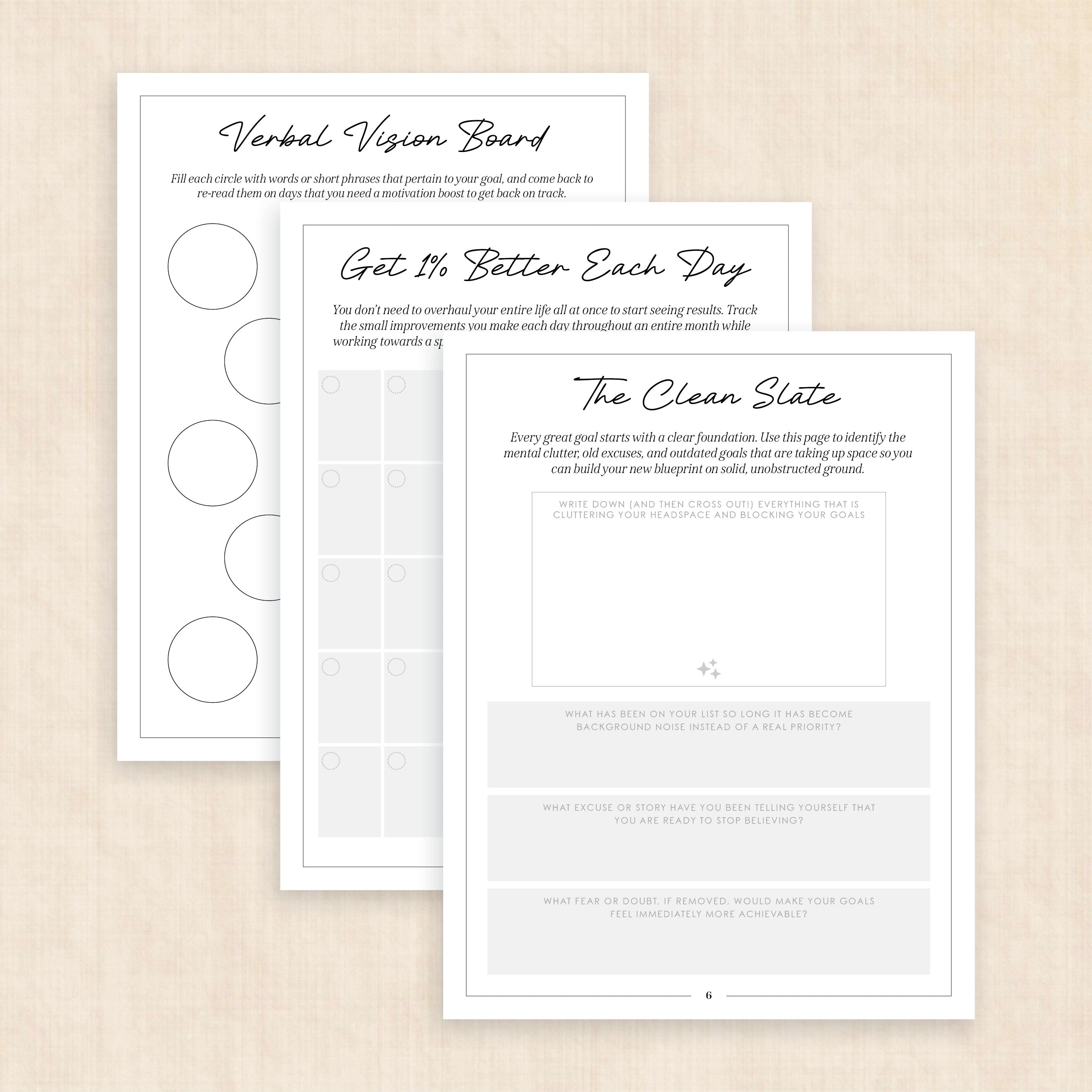 Success Blueprint: Goal Setting PDF Workbook