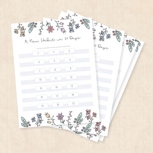 habit tracker printable