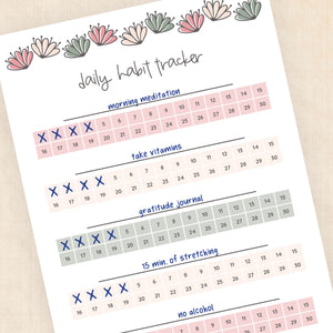 habit tracker template