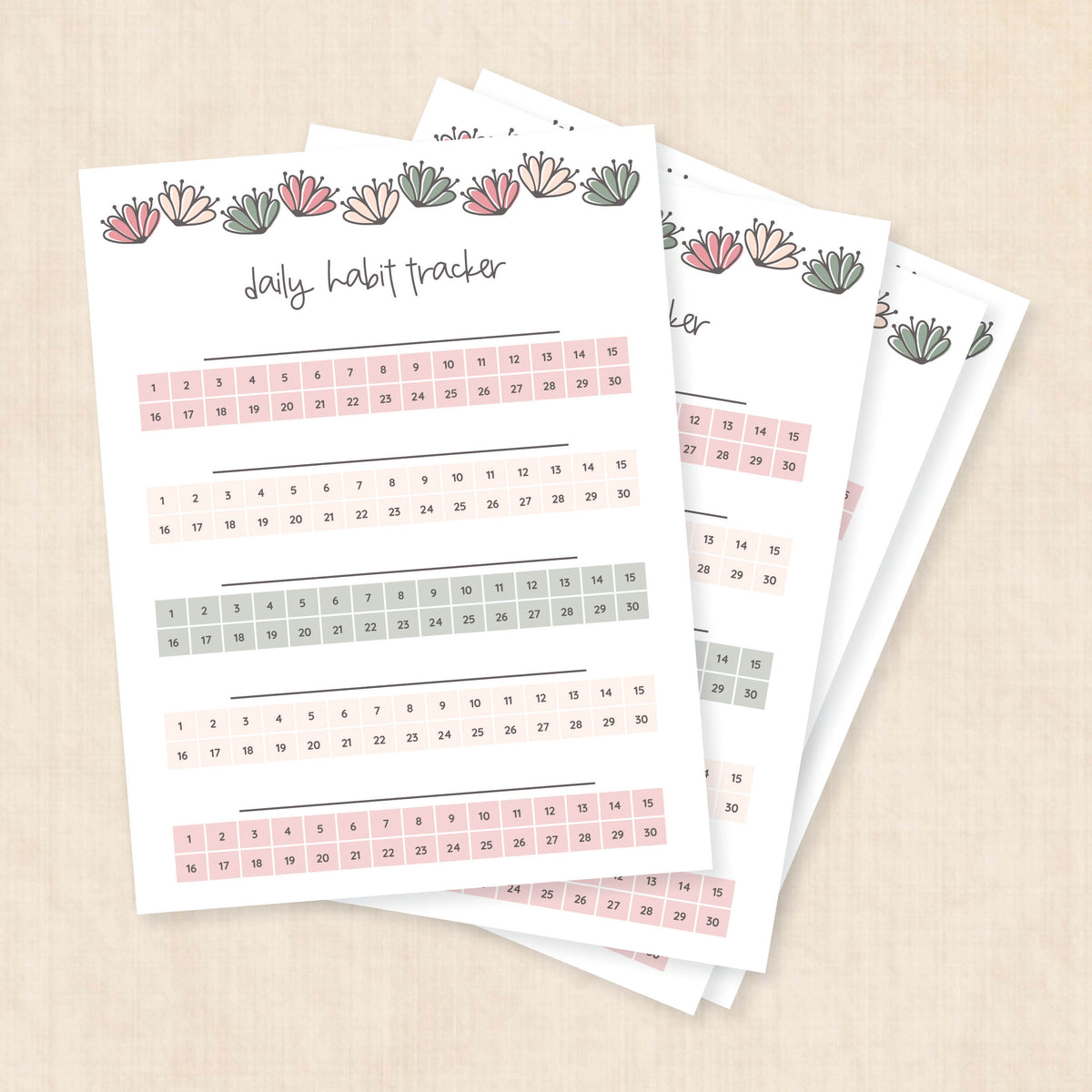habit tracker template