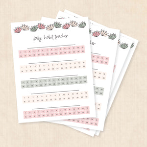 habit tracker template