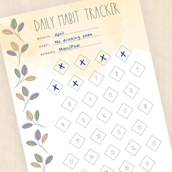 habit tracker template