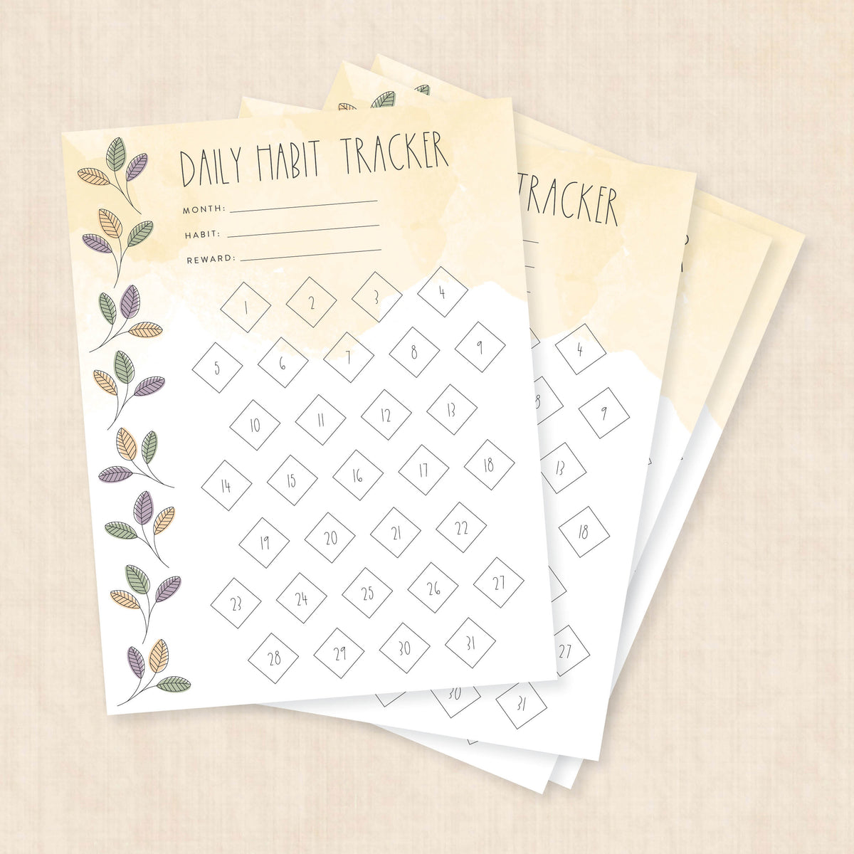 habit tracker template