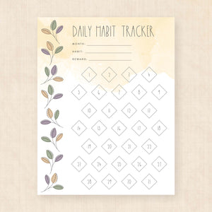 habit tracker template