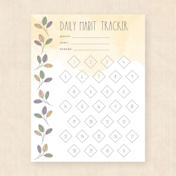 habit tracker template