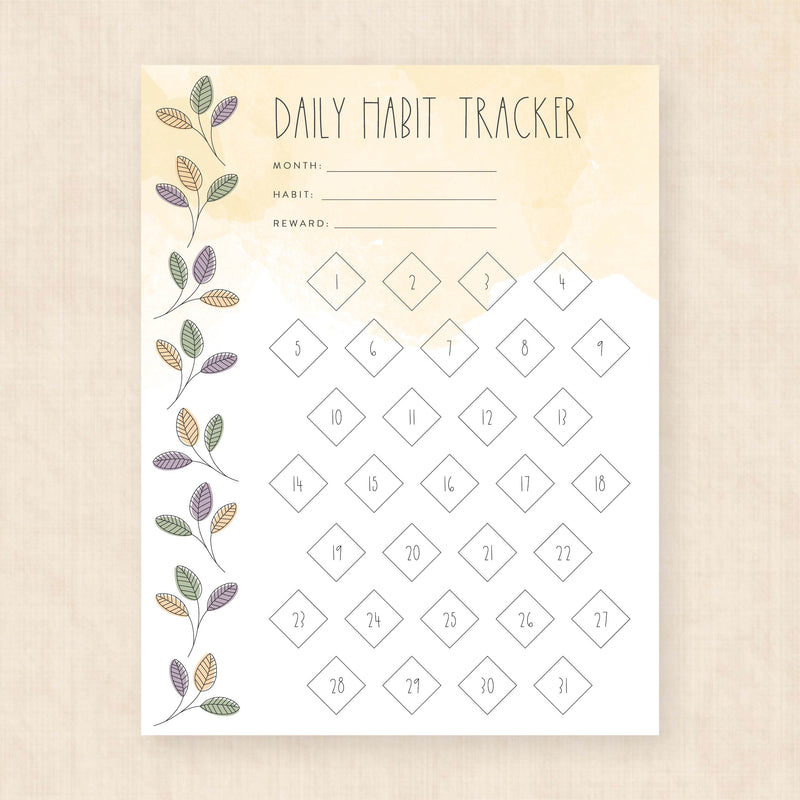 habit tracker template