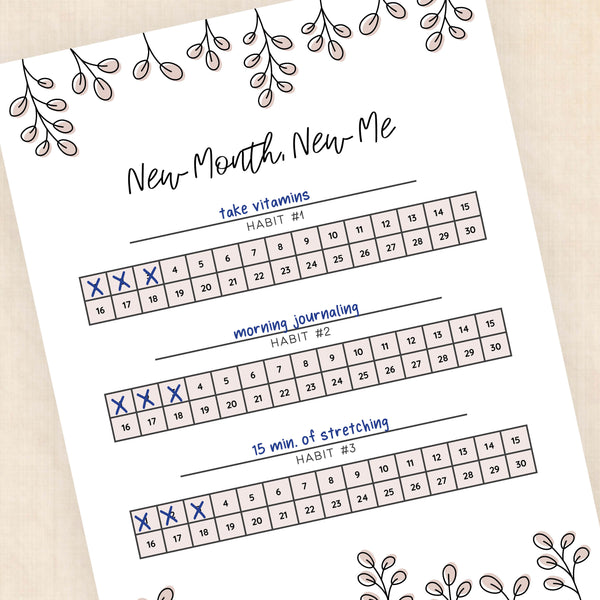 habit tracker template
