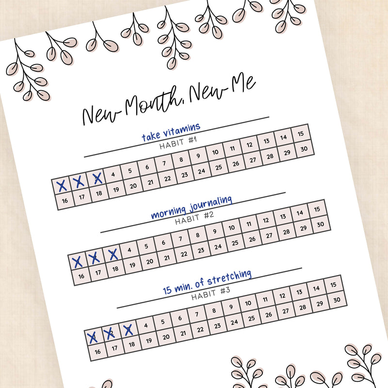 habit tracker template