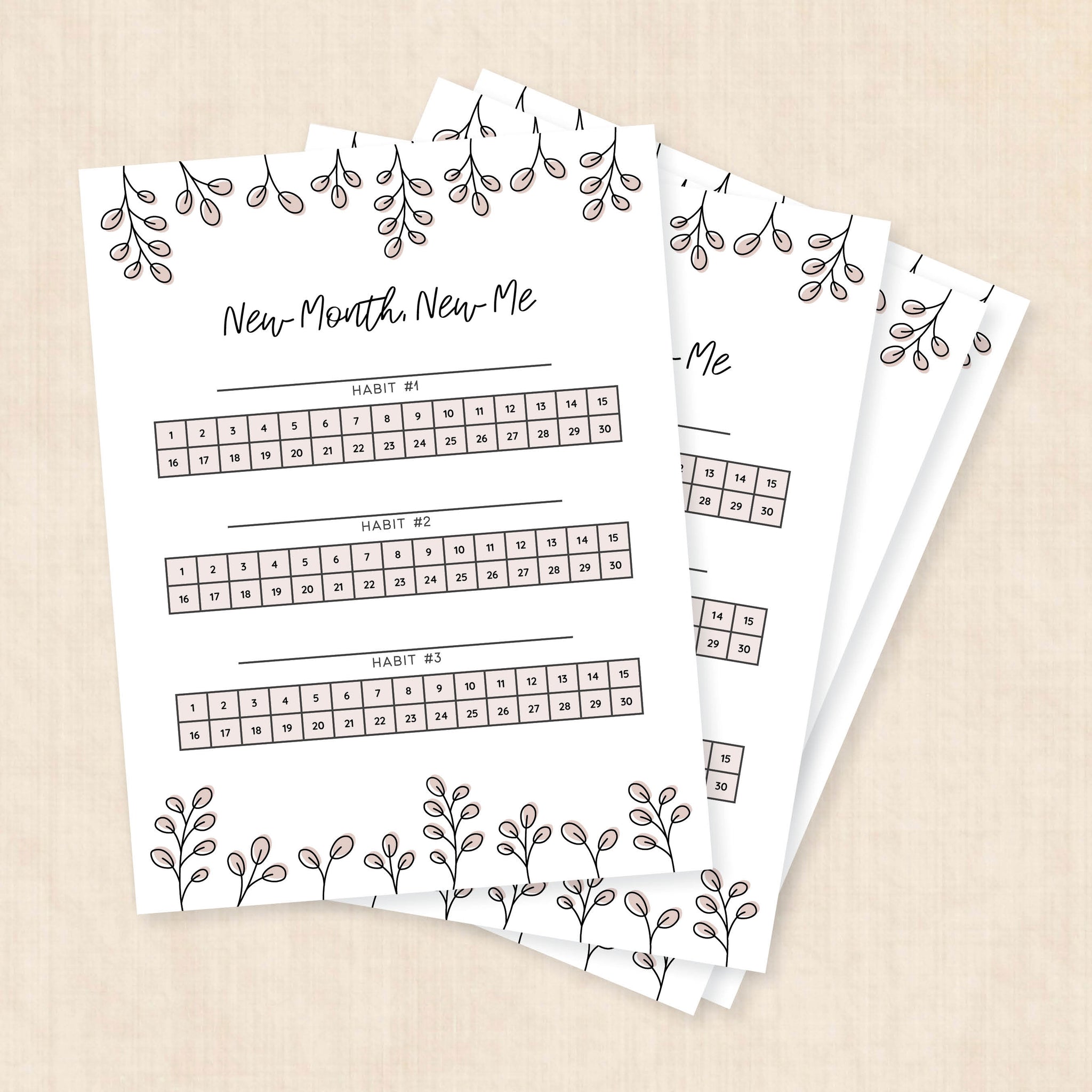 habit tracker template