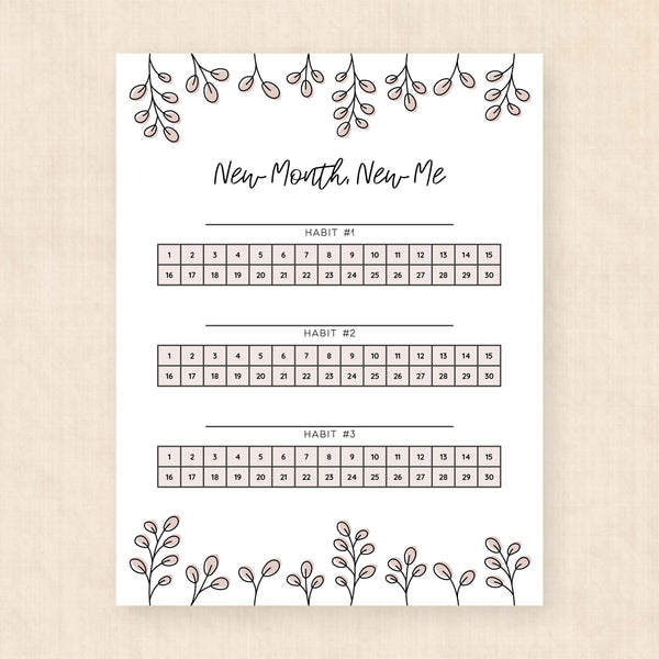 habit tracker template
