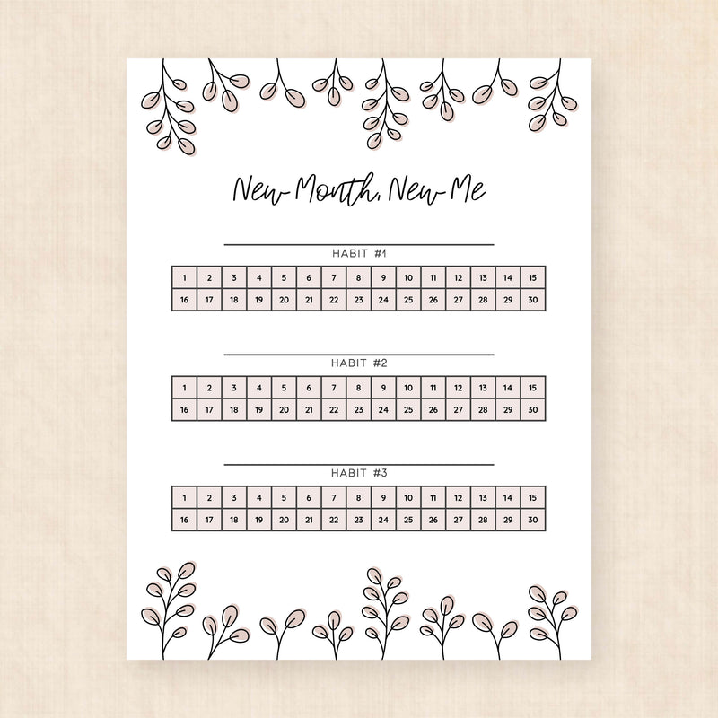 habit tracker template