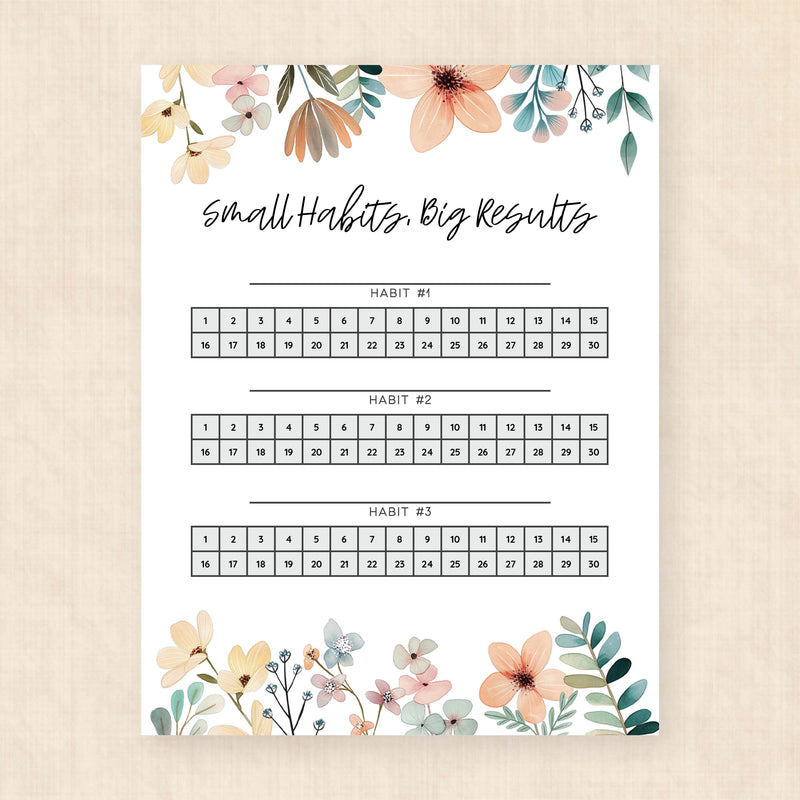 habit tracker template