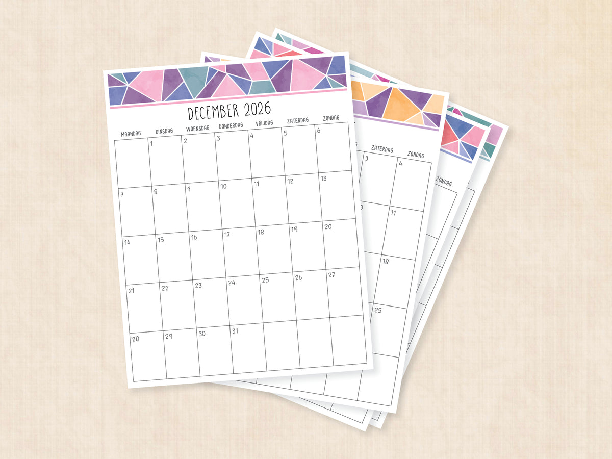 jaarkalender december 2026