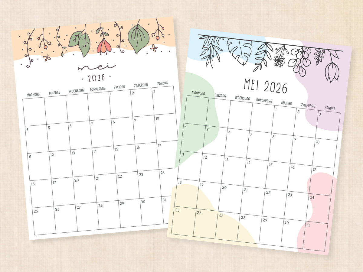 jaarkalender mei 2026