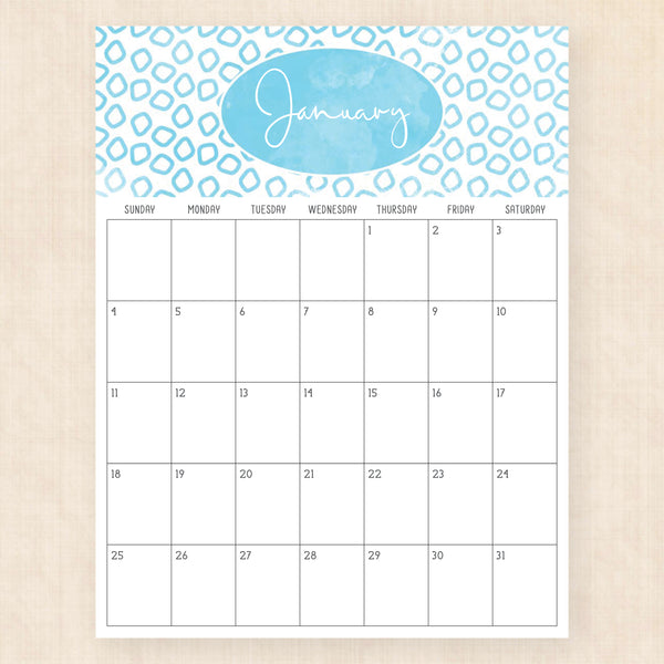 january 2026 calendar pattern parade