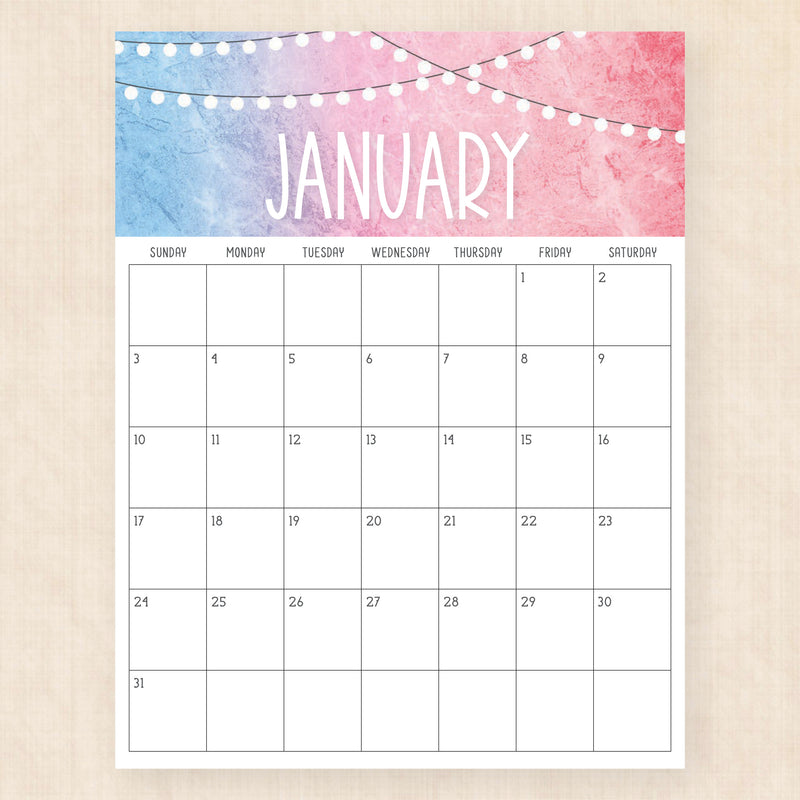 january 2027 calendar twilight twist
