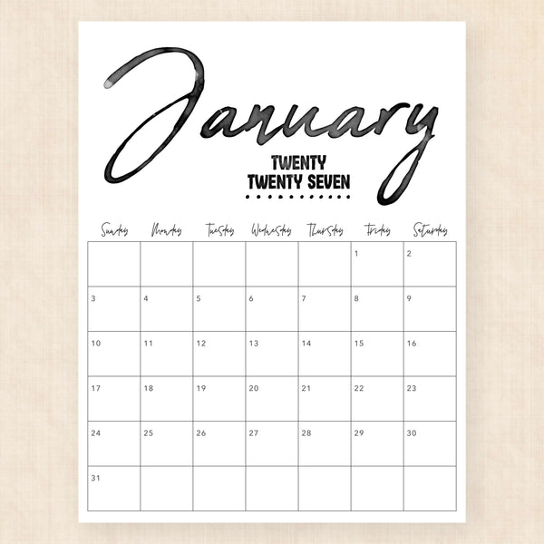 january 2027 calendar zebra zest