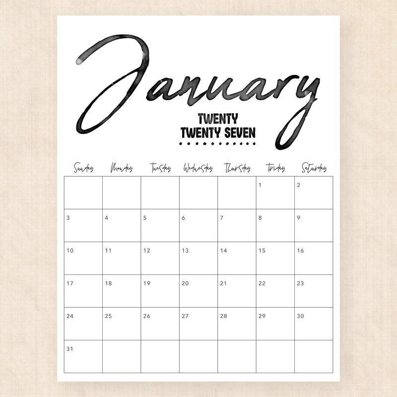 january 2027 calendar zebra zest