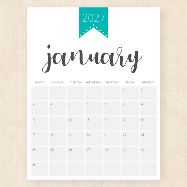 january 2027 calendar polished pride